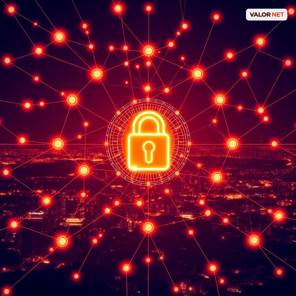 Cybersecurity over Kinshasa skyline